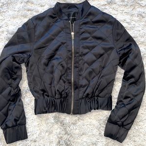 Navy blue bomber jacket in size small